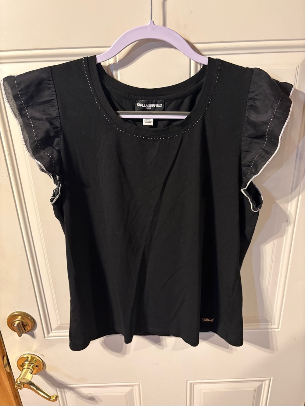 Karllagerfield Top in Black Size Large